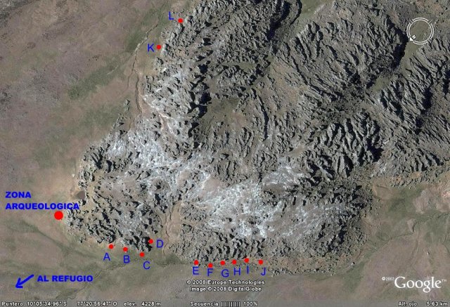 Mapa sectores Jatunmachay Mapa sectores Jatunmachay